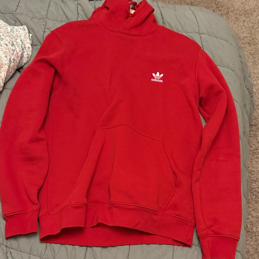 Adidas red hoodie